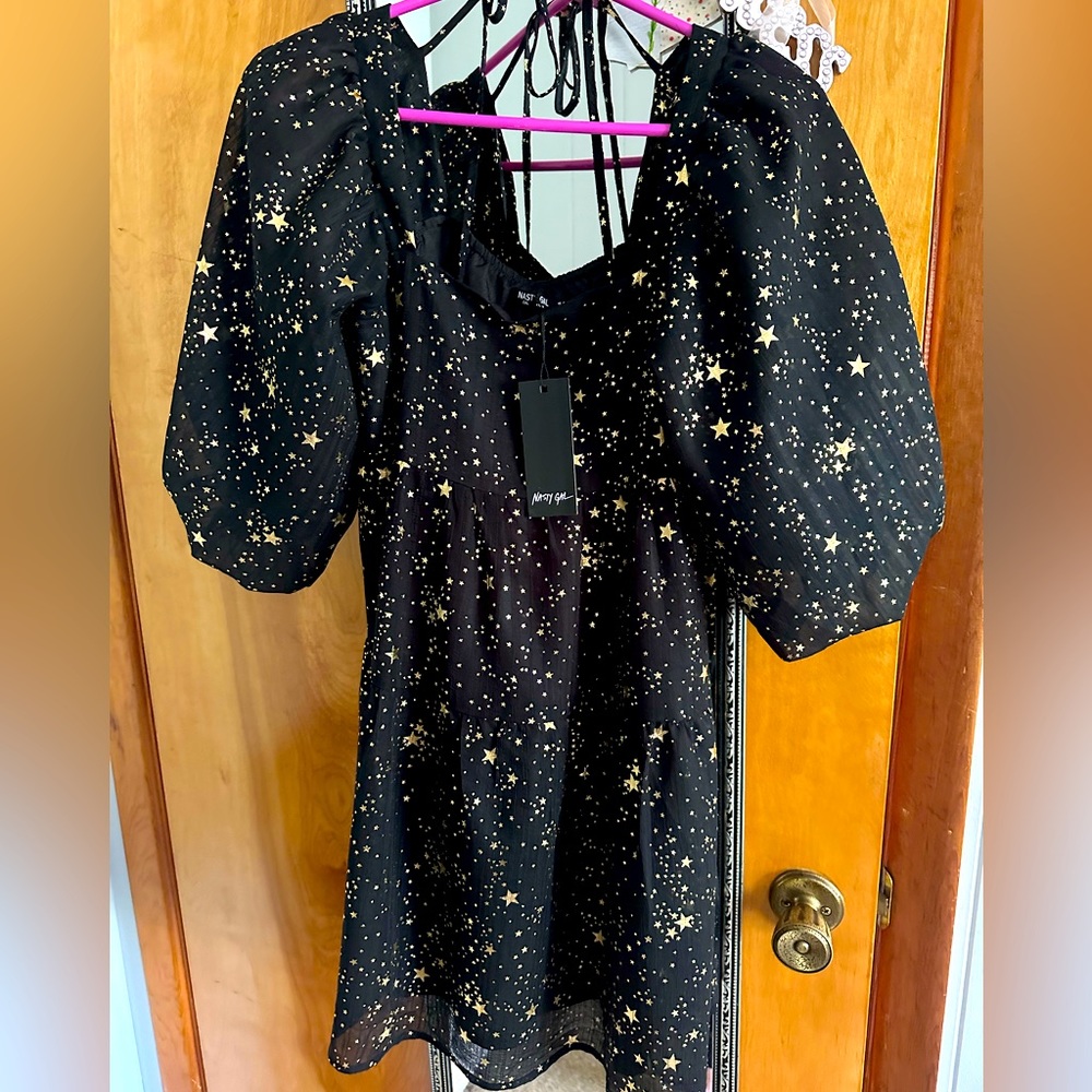 Nasty Gal star mini dress. Size 4. Never worn.
